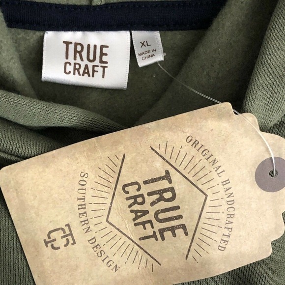 True Craft Long Sleeve Fleece Sweatshirt Hood Graphic XL Junior Size - Picture 8 of 12